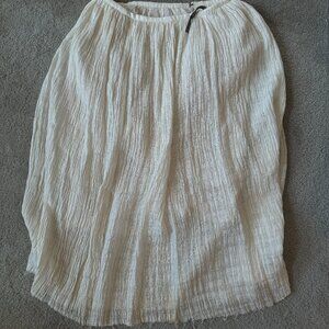 Ovate Yuli Linen Skirt - Lily White